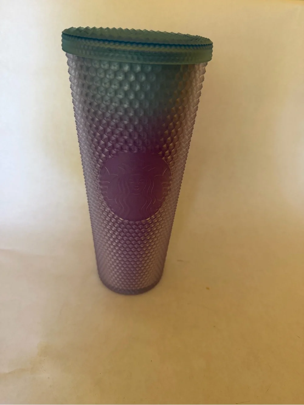 Starbucks Iridescent Purple Studded Tumbler with Teal Lid
